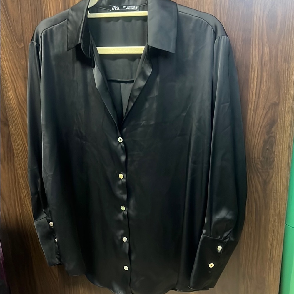 Zara women’s Black blouse - Picture 3 of 5